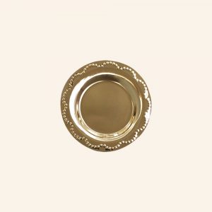 DECORATIVE BRASS FLOWER PLATE - S