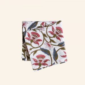 INDIAN COTTON BLOCK PRINTED NAPKIN-01