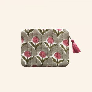 QUILTED BLOCK PRINTED EVERYDAY POUCH-02