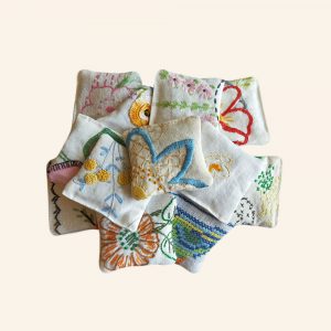 EMBROIDERED LAVENDER BAGS